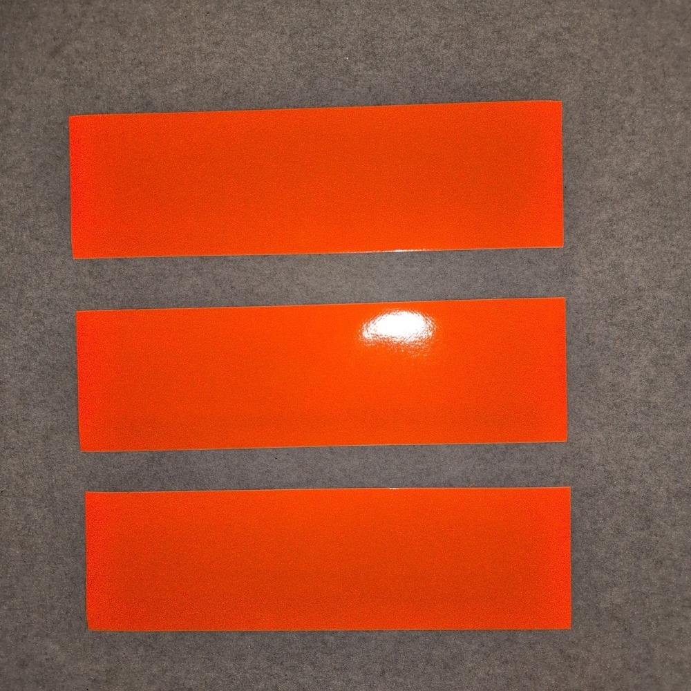 3M Scotchlite Orange Reflective Adhesive Vinyl Strips 3 Pk 680CR Comply Adhesive - Picture 3 of 6